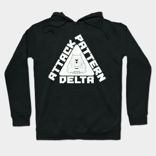 Attack Pattern Delta - white Hoodie